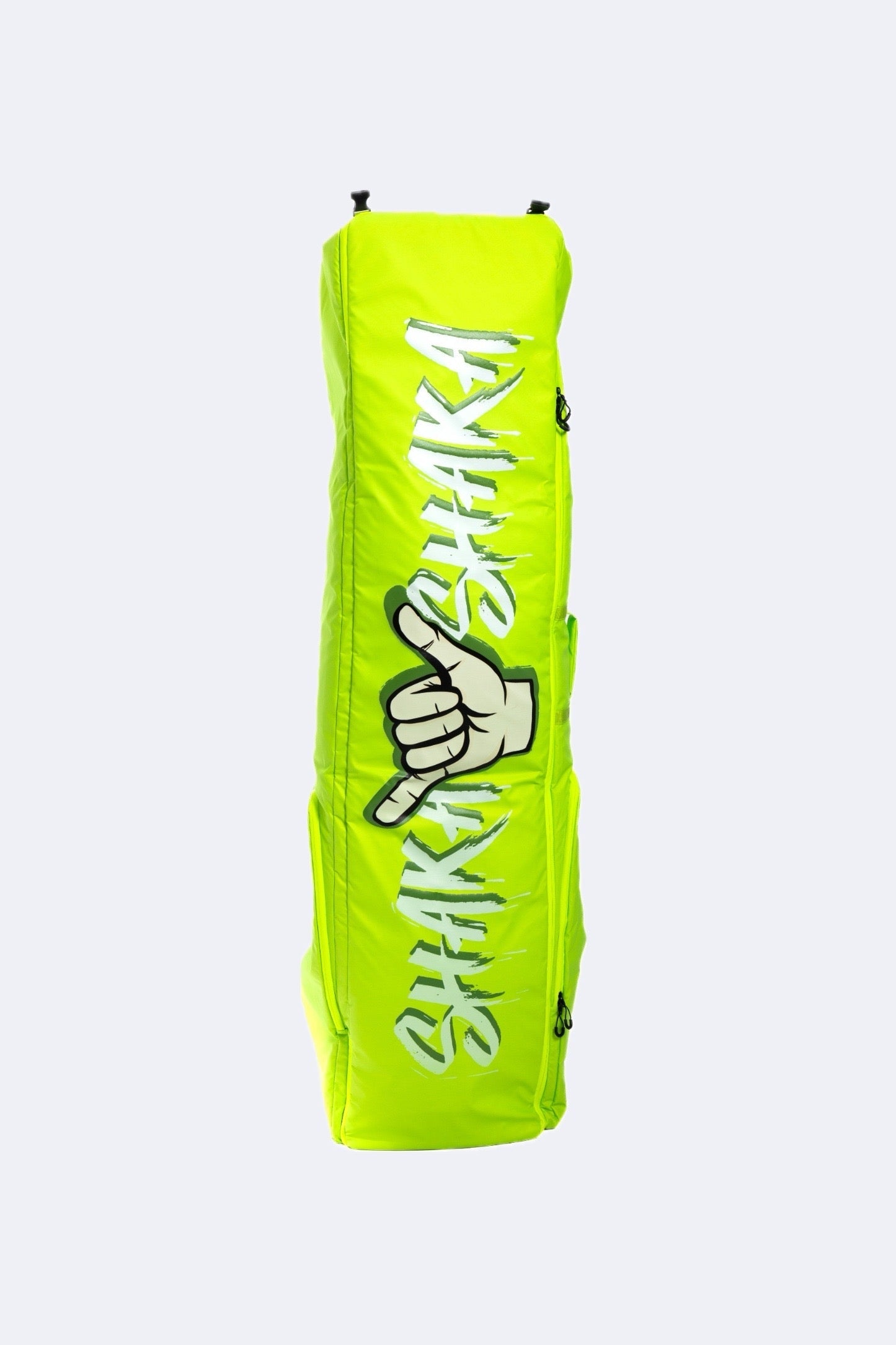 SHAKA Storage Master ski and snowboard travel bag in Sprout Green, front view